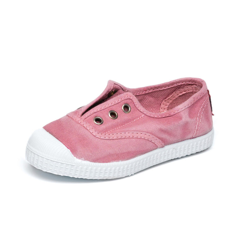Pink Laceless Canvas Sneaker
