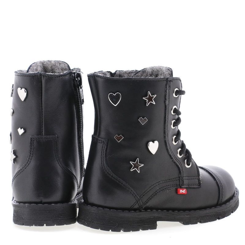 Fleece Lined Lace Up Boots (E2603-2)