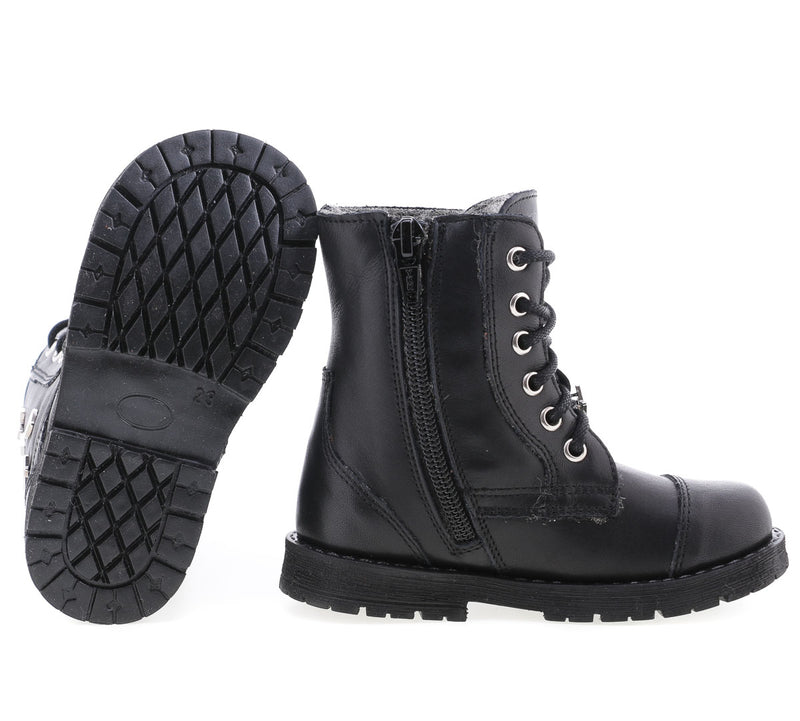 Fleece Lined Lace Up Boots (E2603-2)