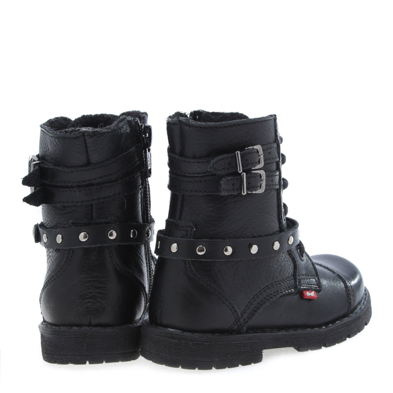 Fleece Lined Lace Up Boots (E2605-1)