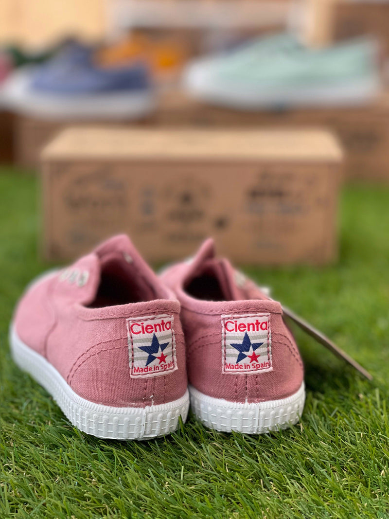 Pink Laceless Canvas Sneaker