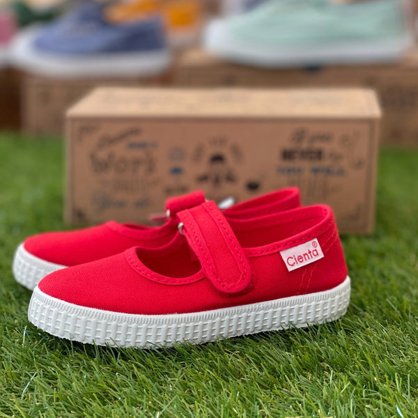 Red Mary Janes
